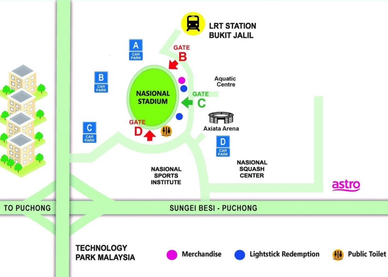 建议歌迷共车、乘搭lrt观赏五月天演唱会