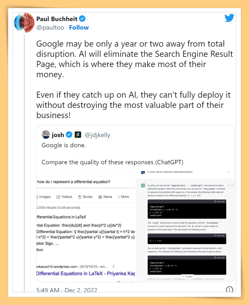 Paul Buchheit Twitter