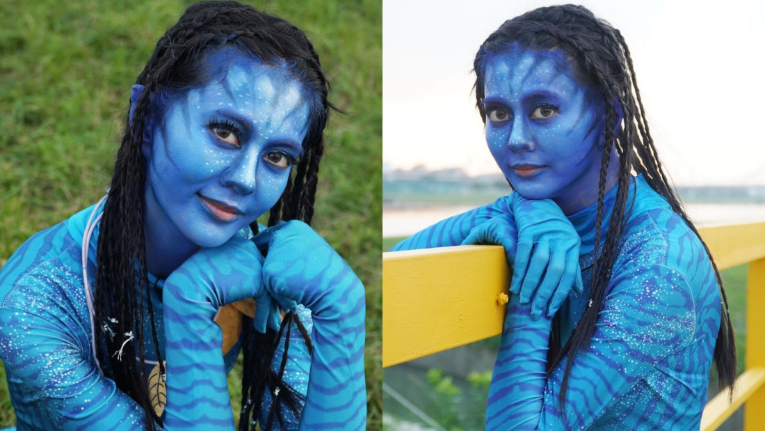 网红神还原《Avatar》造型