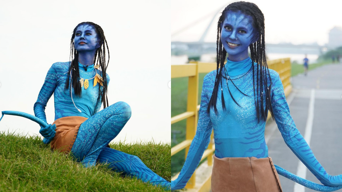 网红神还原《Avatar》造型