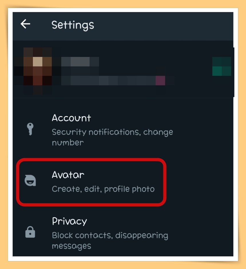 Click Avatar