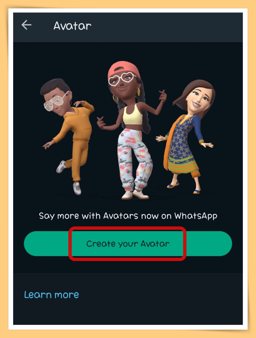 Create your Avatar