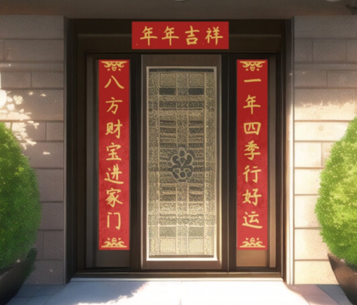 门前对联可以根据音调判断
