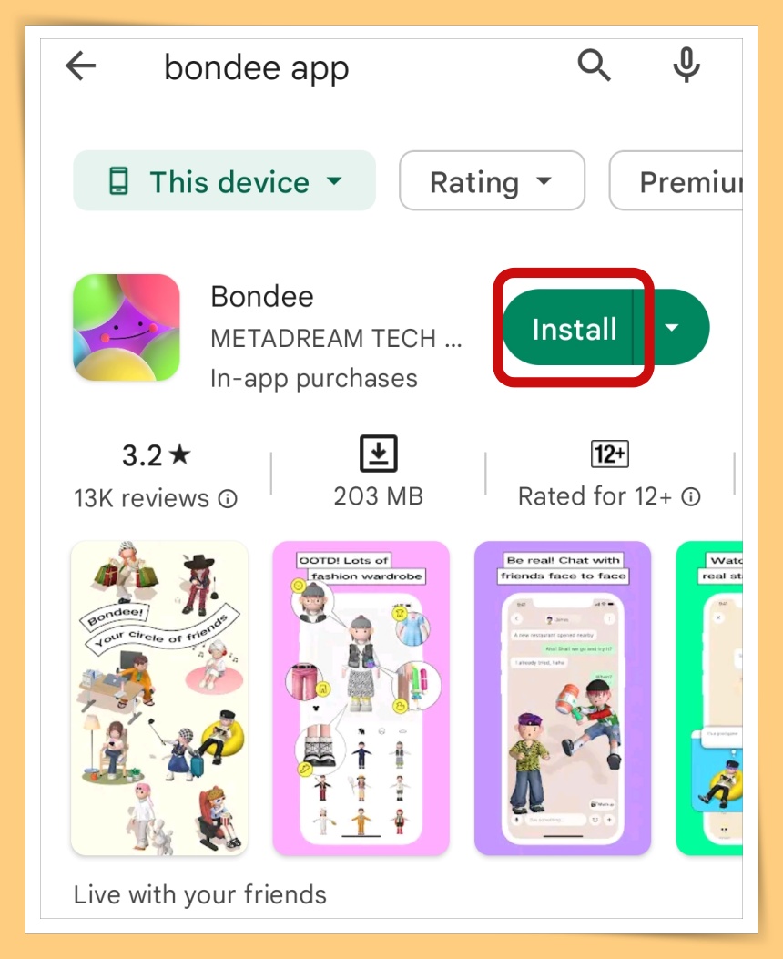 Play Store Install App