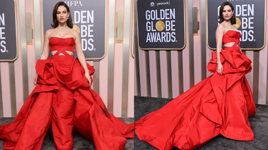 Lily James《金球奖》乔奶