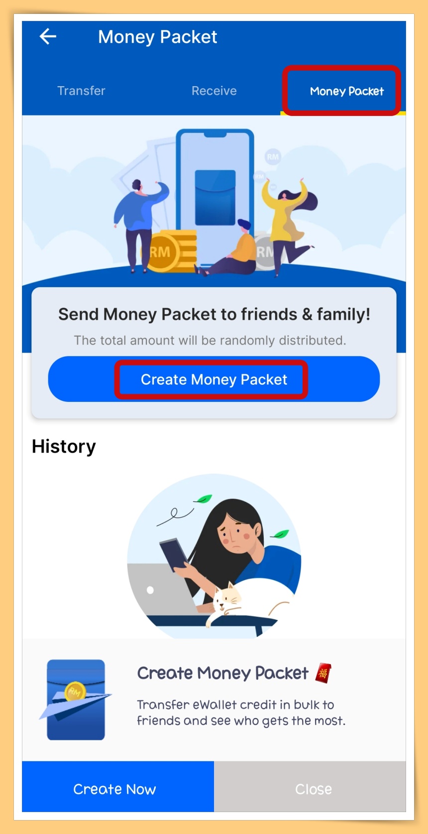 Click Money Packet