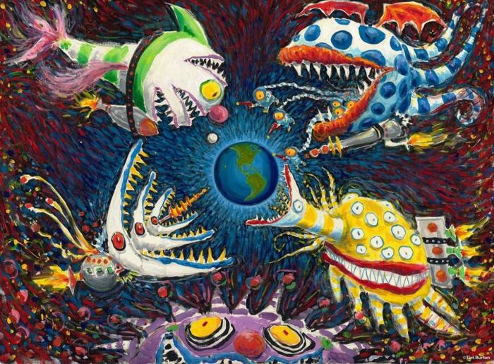 Tim Burton绘画作品