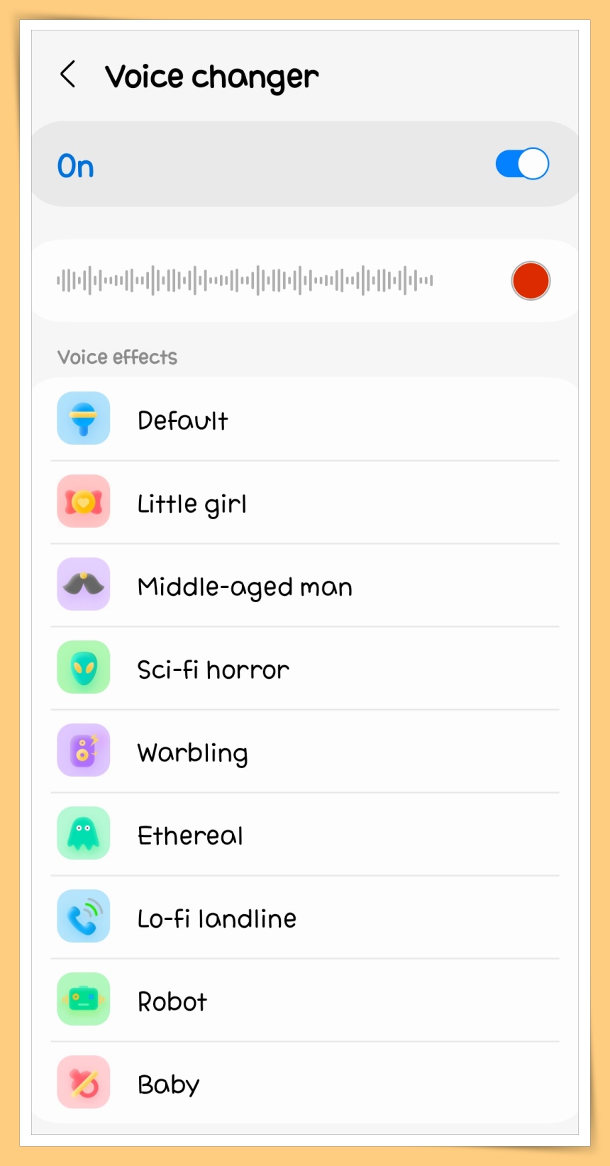 Choose effects