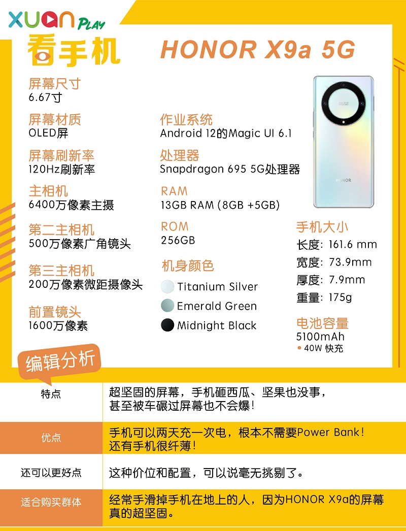 XUANPlay HONOR X9a