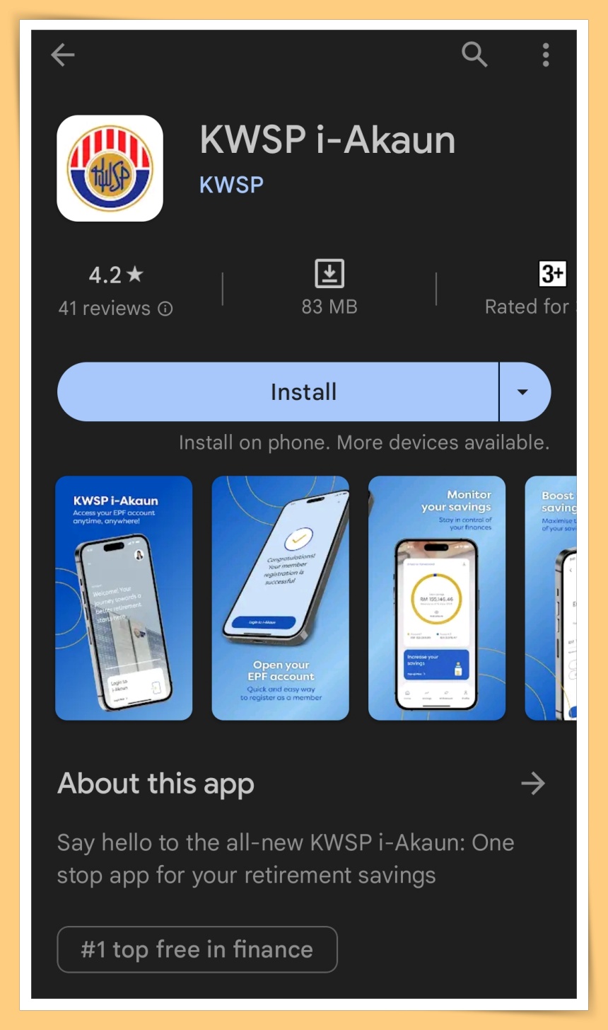KWSP i-Akaun App