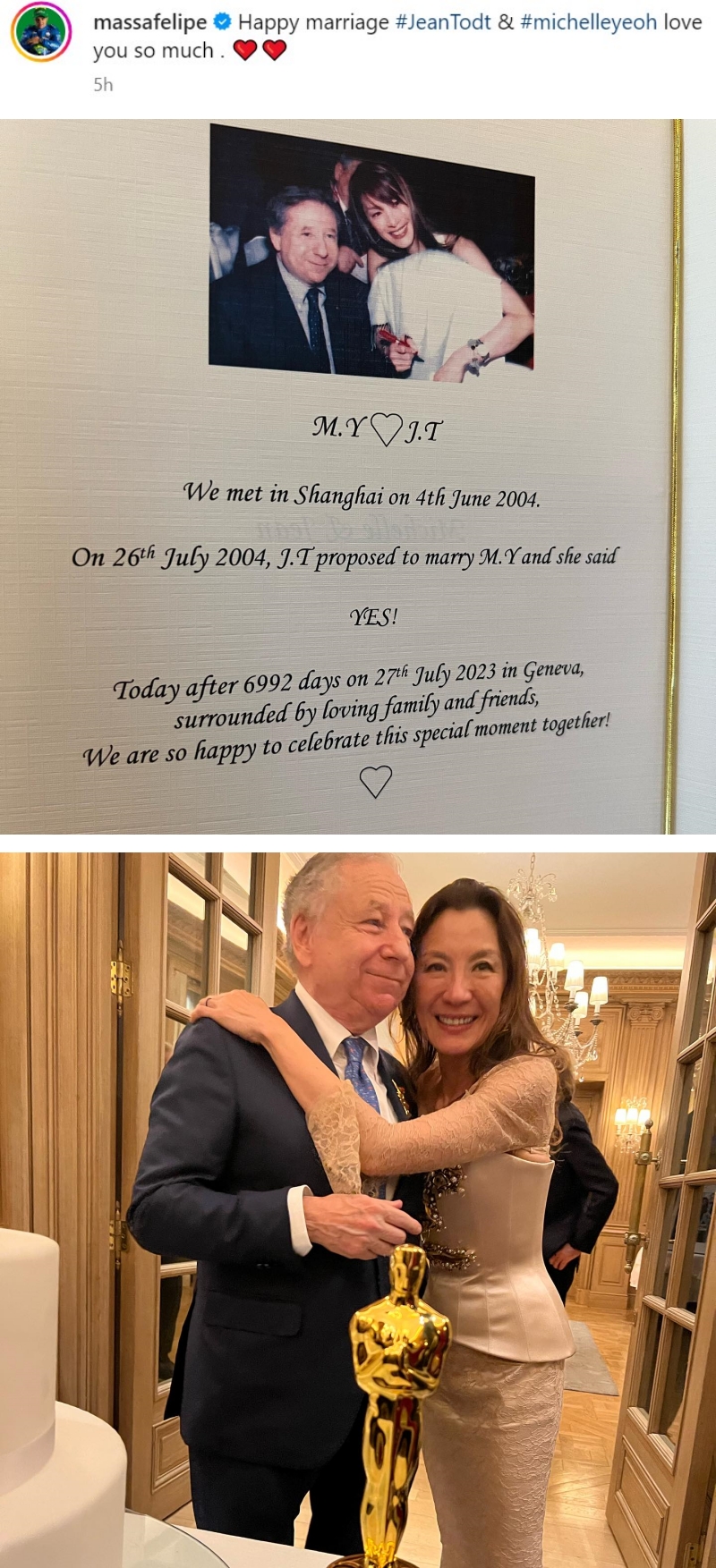 恭喜!杨紫琼结婚了