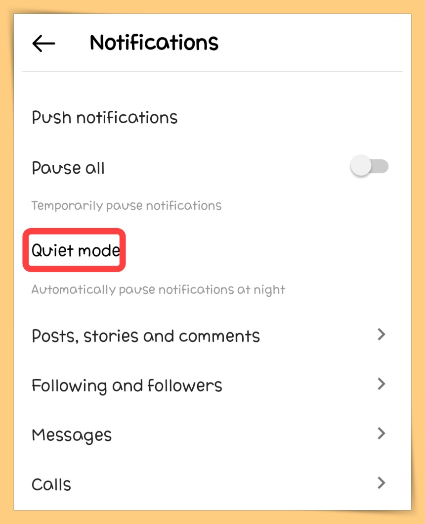 Quiet Mode