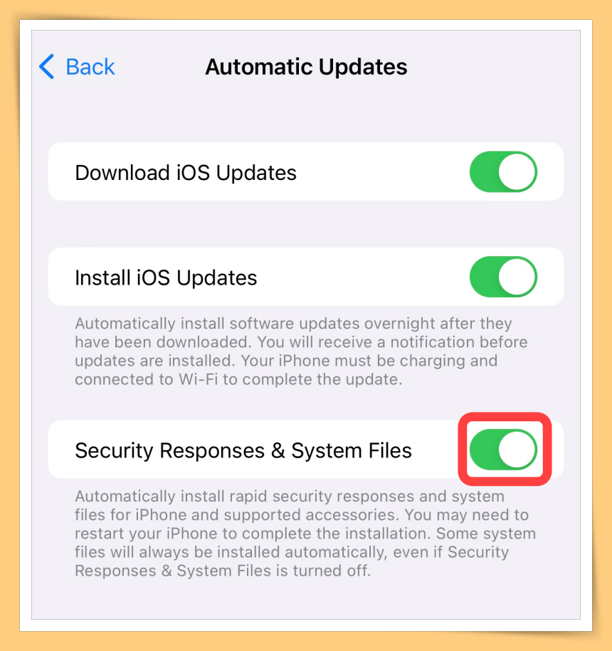 Security Responses &System Files
