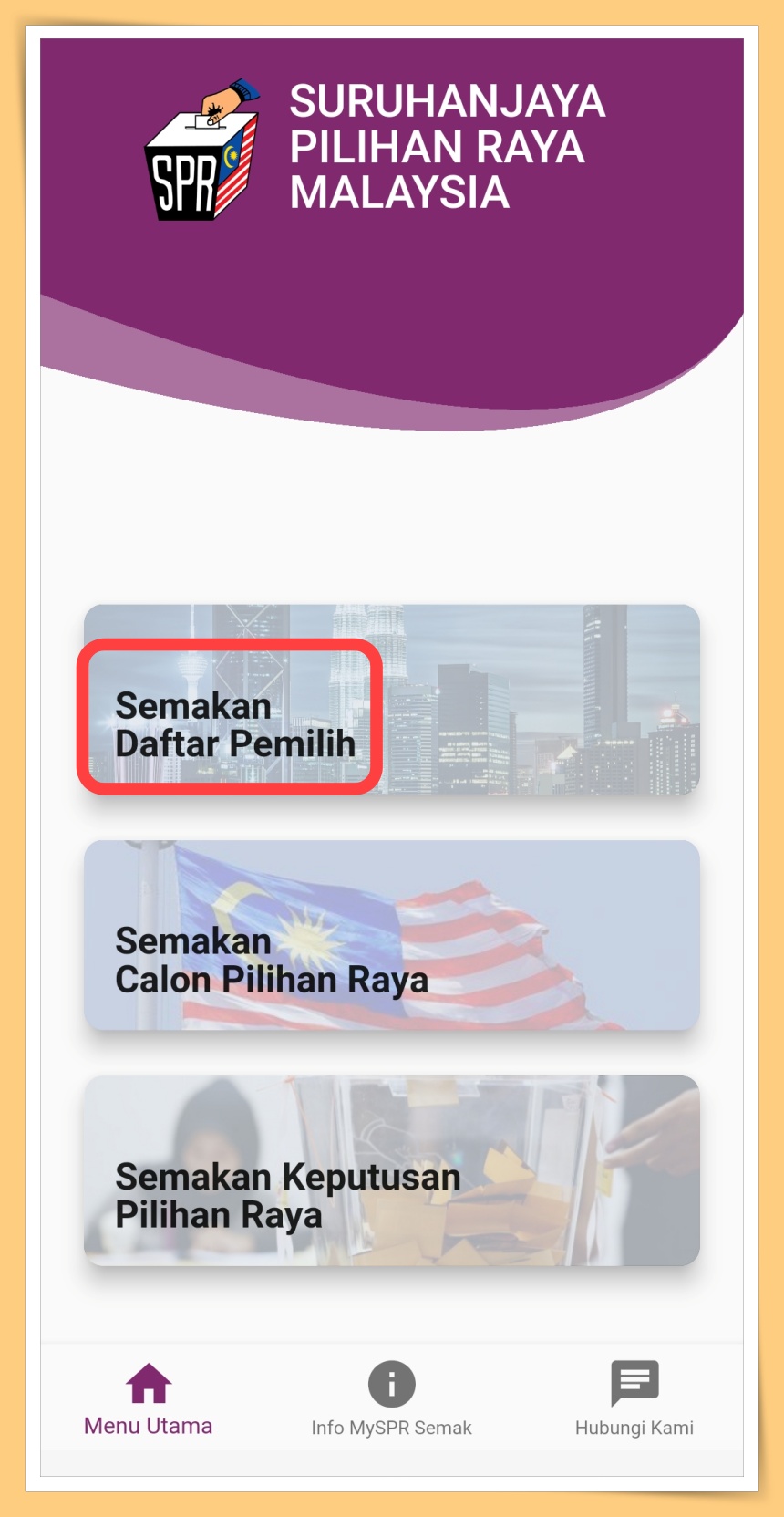 Semakan Daftar Pemilih