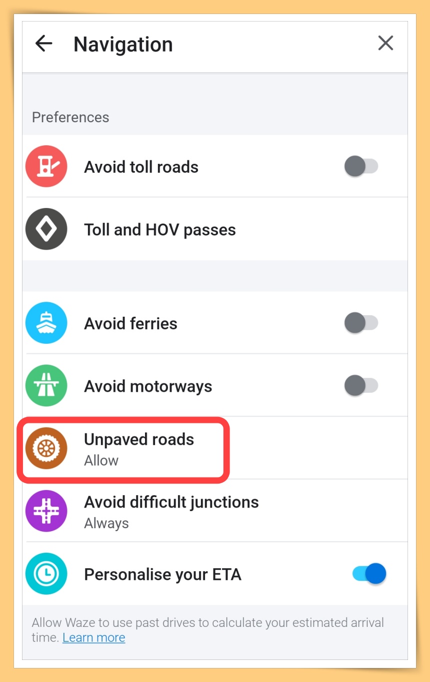 Unpaved Roads
