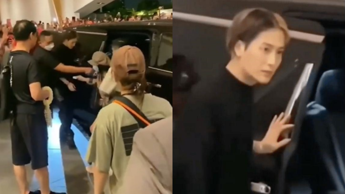 王嘉尔被私生饭拉下车