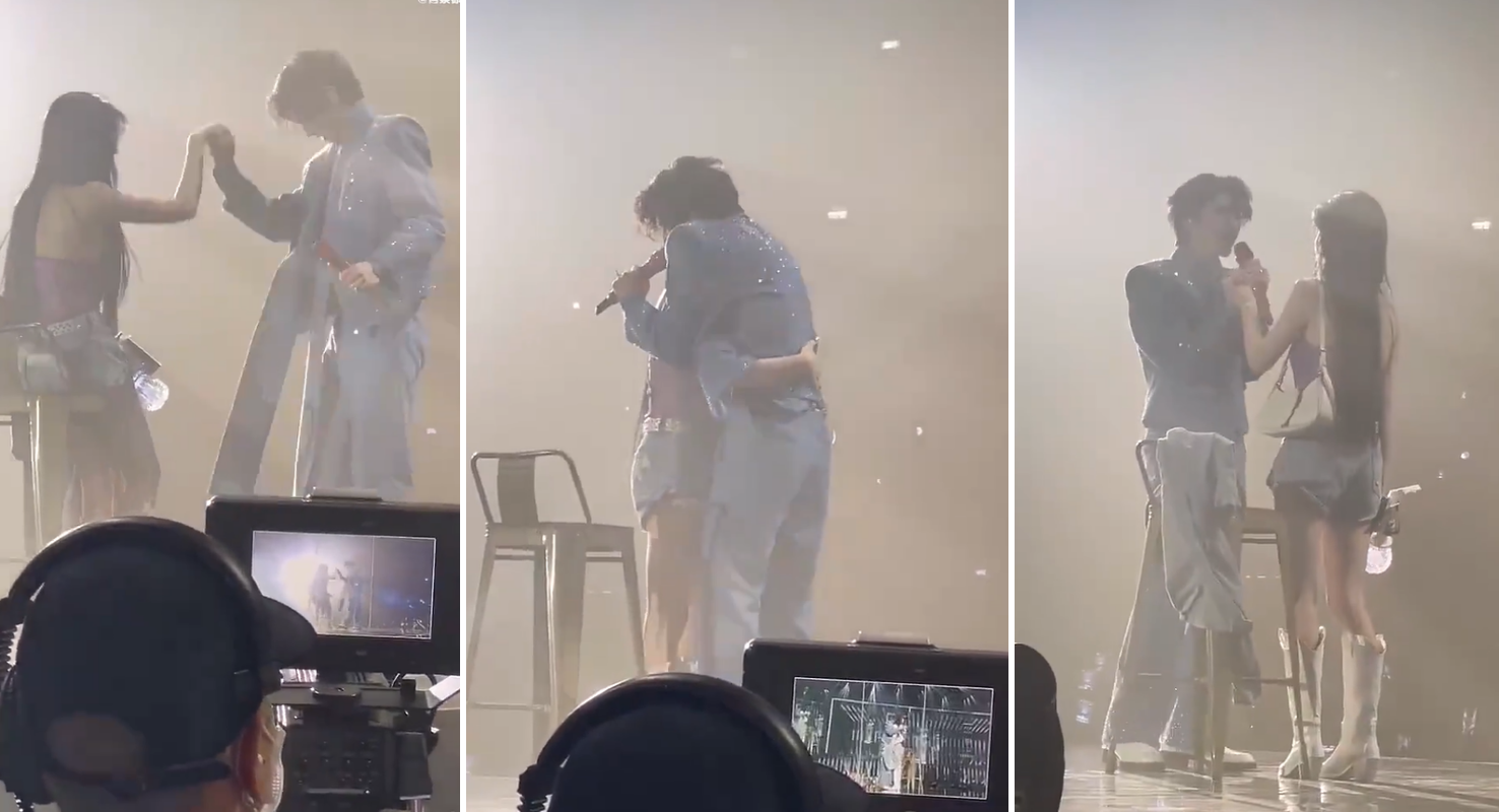 蔡徐坤与女粉互动