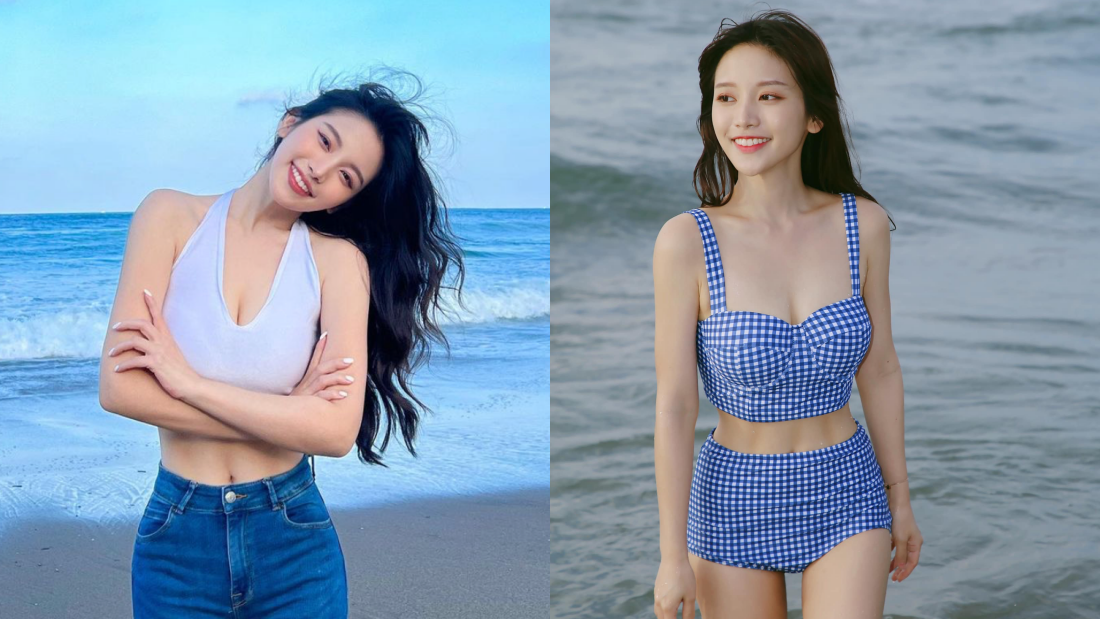 台湾网红“内衣裤外穿”造型打卡