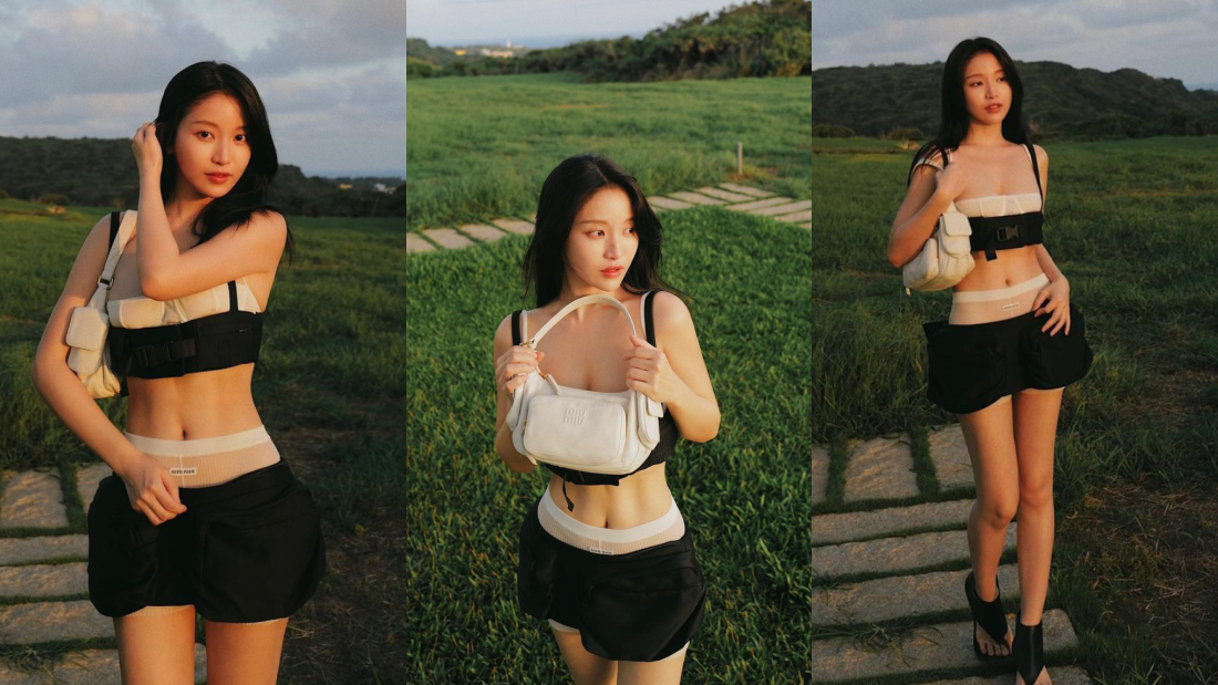 台湾网红“内衣裤外穿”造型打卡