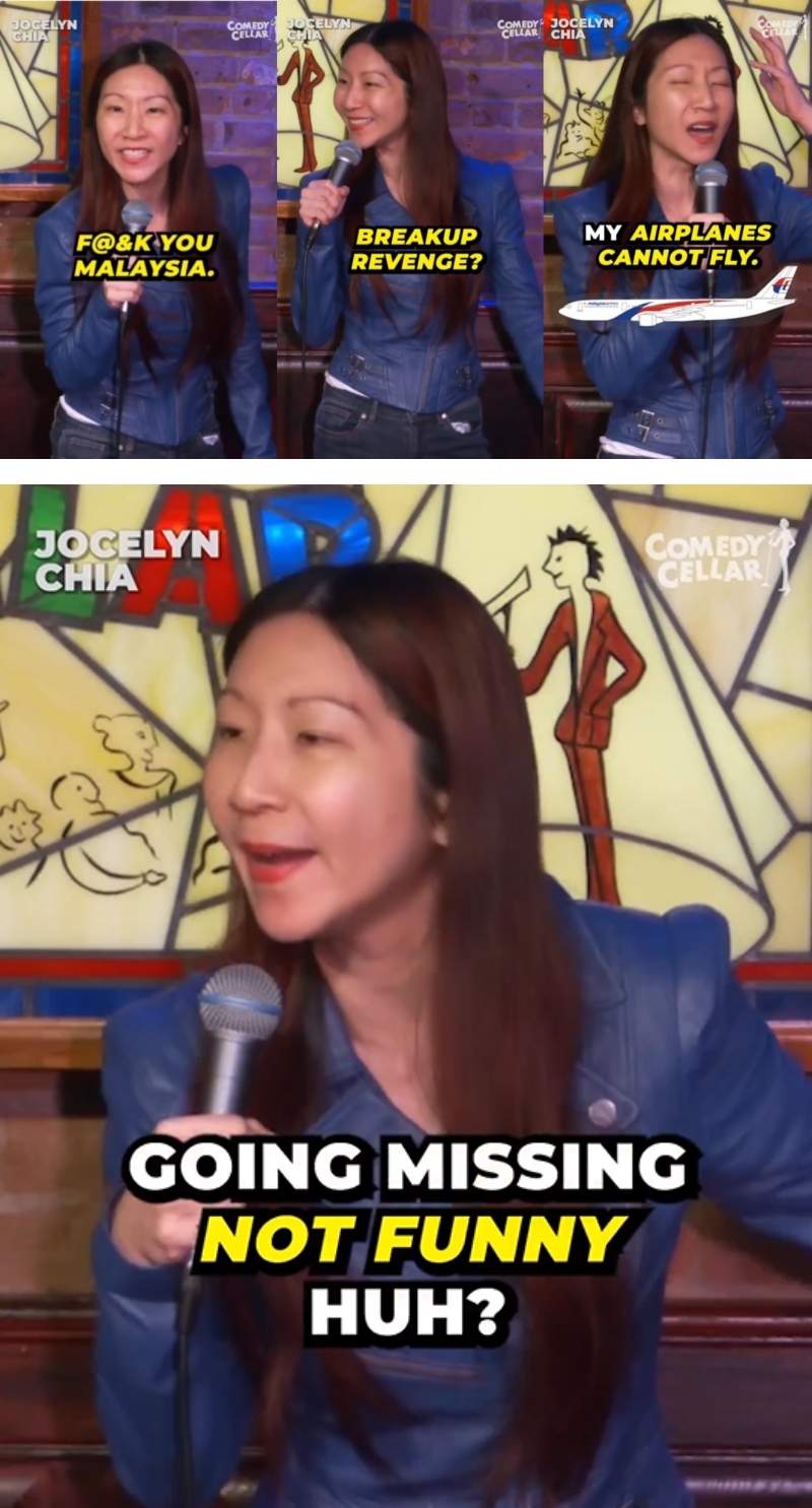 Jocelyn Chia最新回应：“尝试带来笑声，没有恶意”
