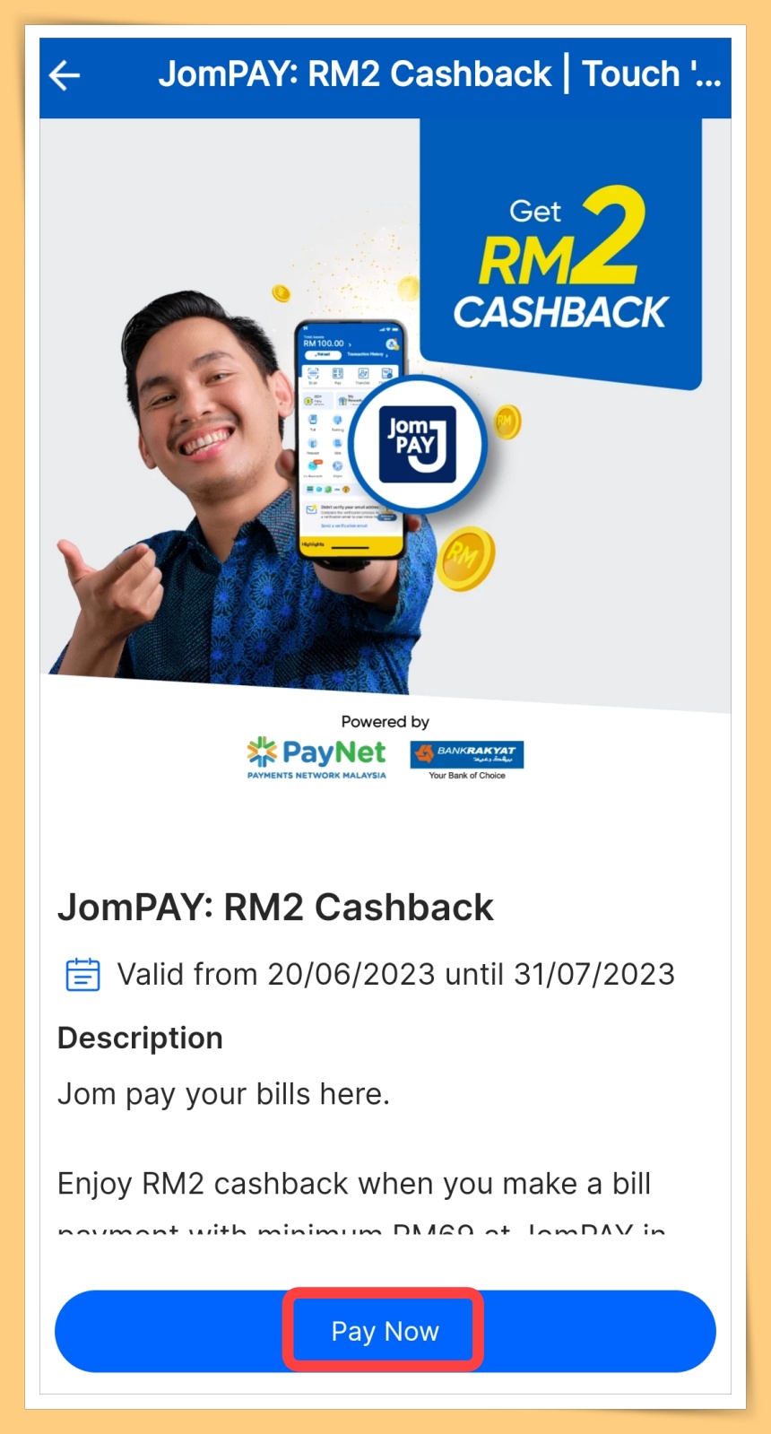 Click On PayNow