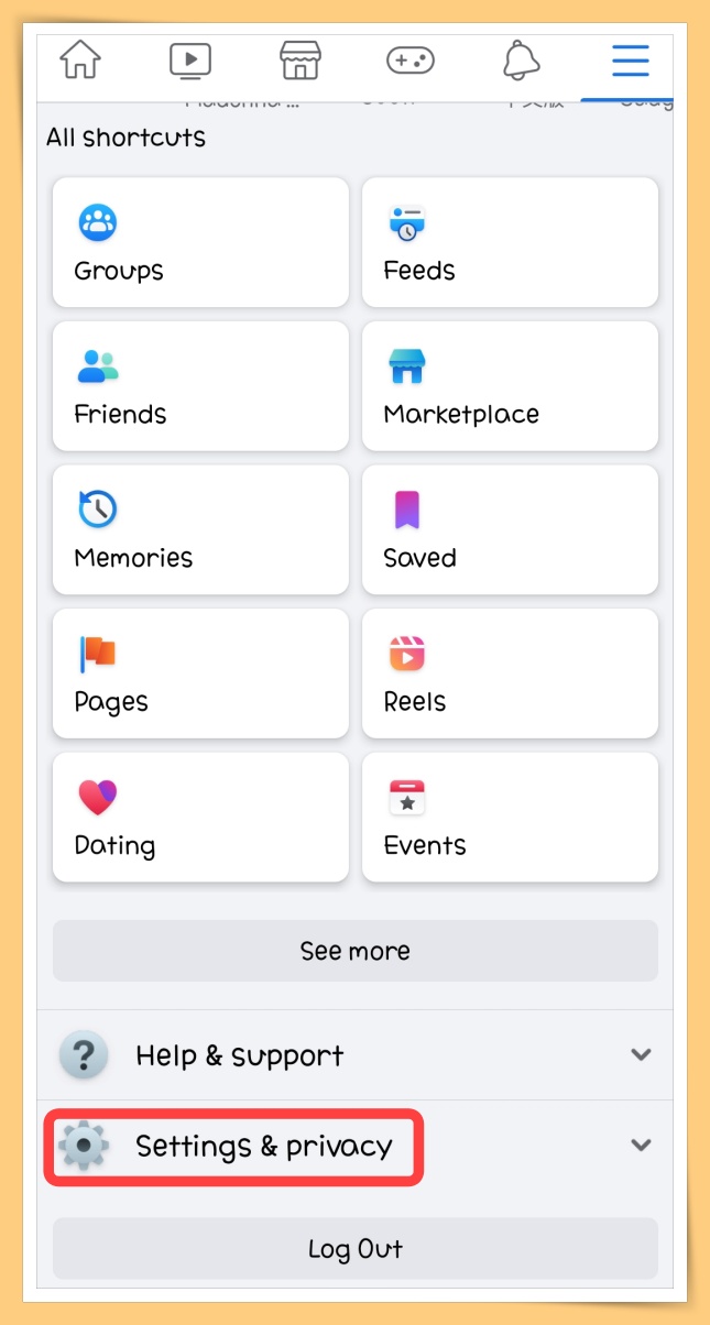 Settings and Privacy