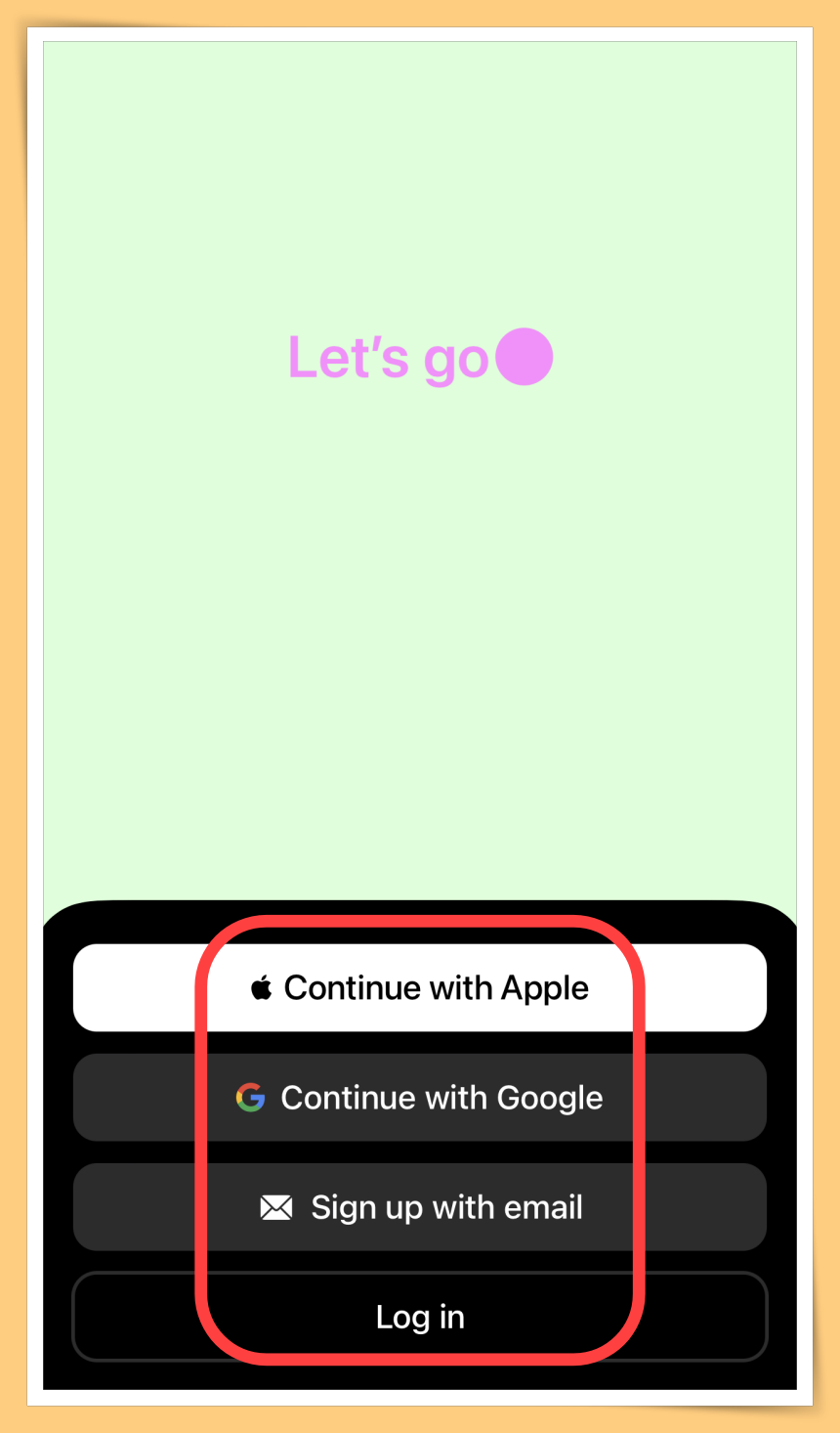 Choose Sign Up