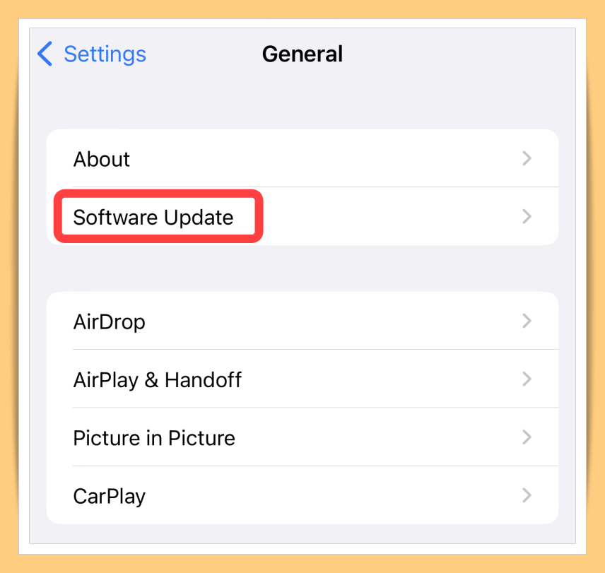 Click Software Update