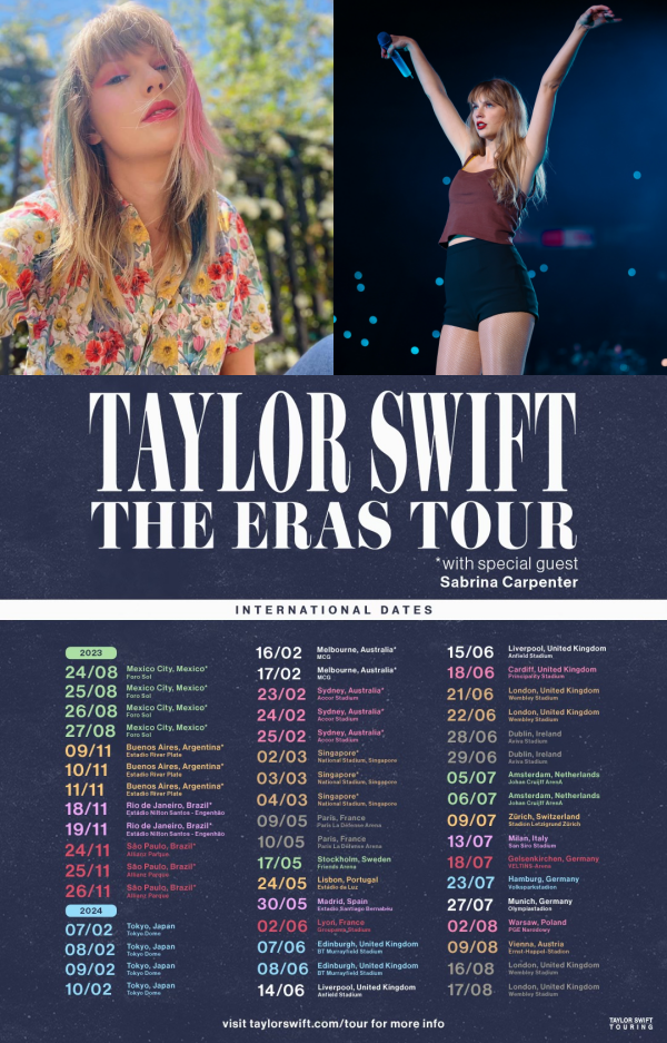 Taylor Swift 世界巡演新加坡连开3场