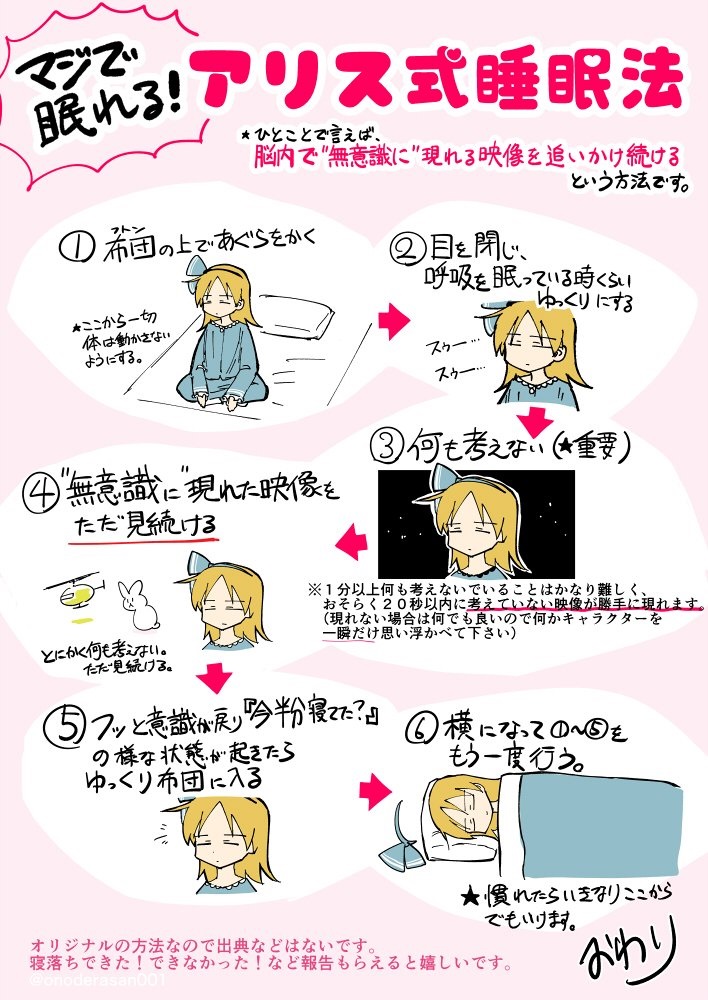 爱丽丝睡眠法