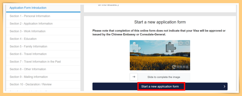 Star A New Application Form