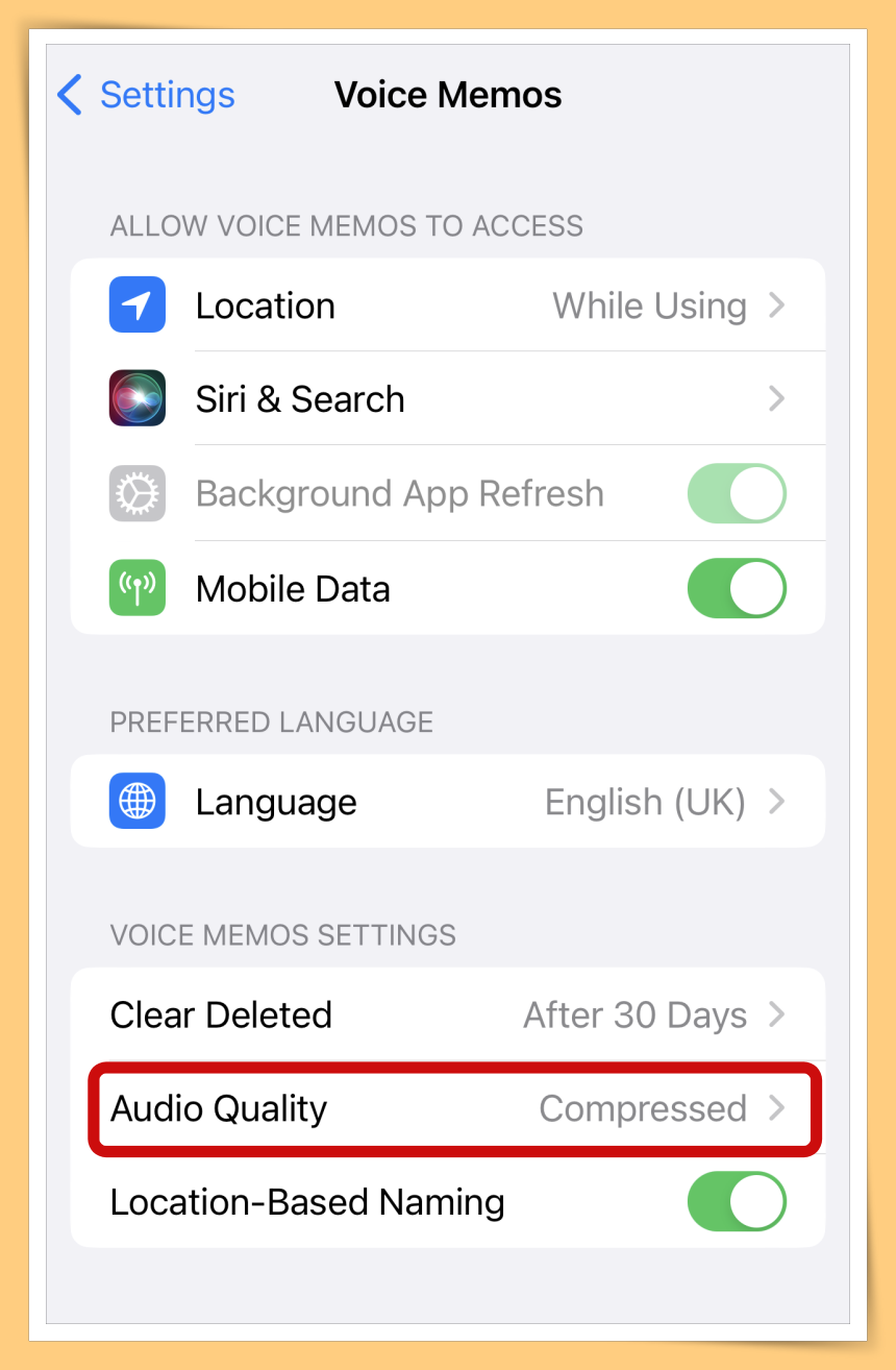 Audio Quality