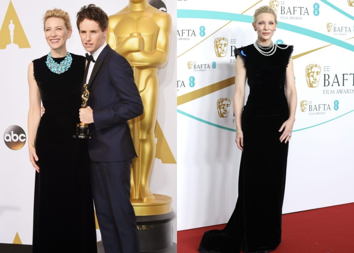 Cate Blanchett透过珠宝、首饰给礼服带来不同的视觉效果