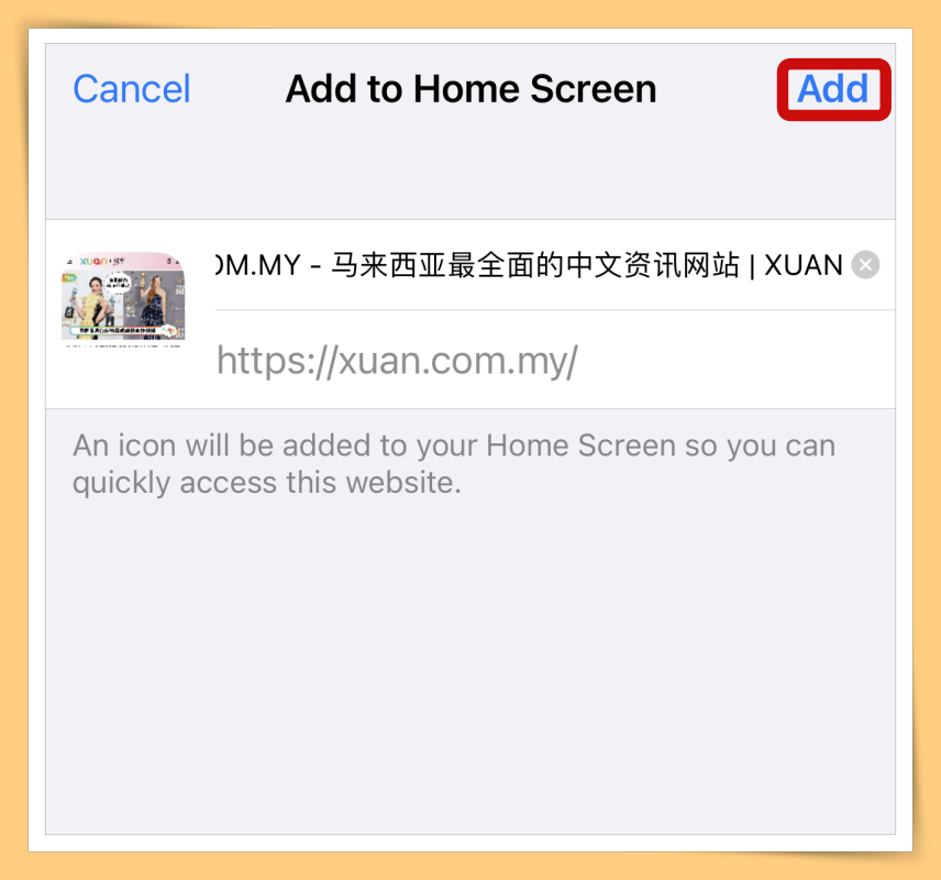 Click Add