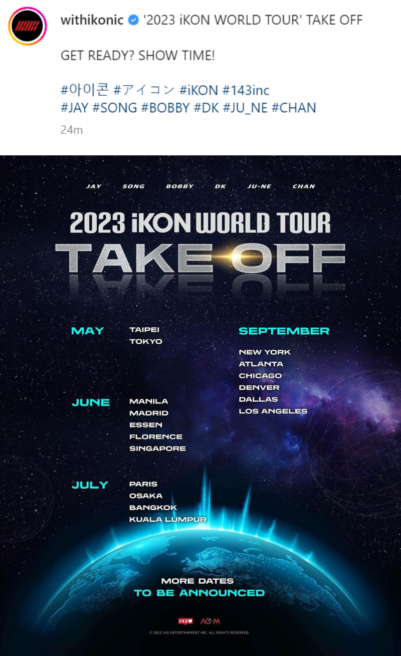 2023 iKON WORLD TOUR' TAKE OFF