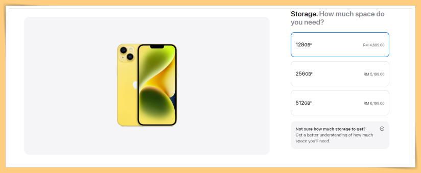 iPhone 14 Plus Yellow Price