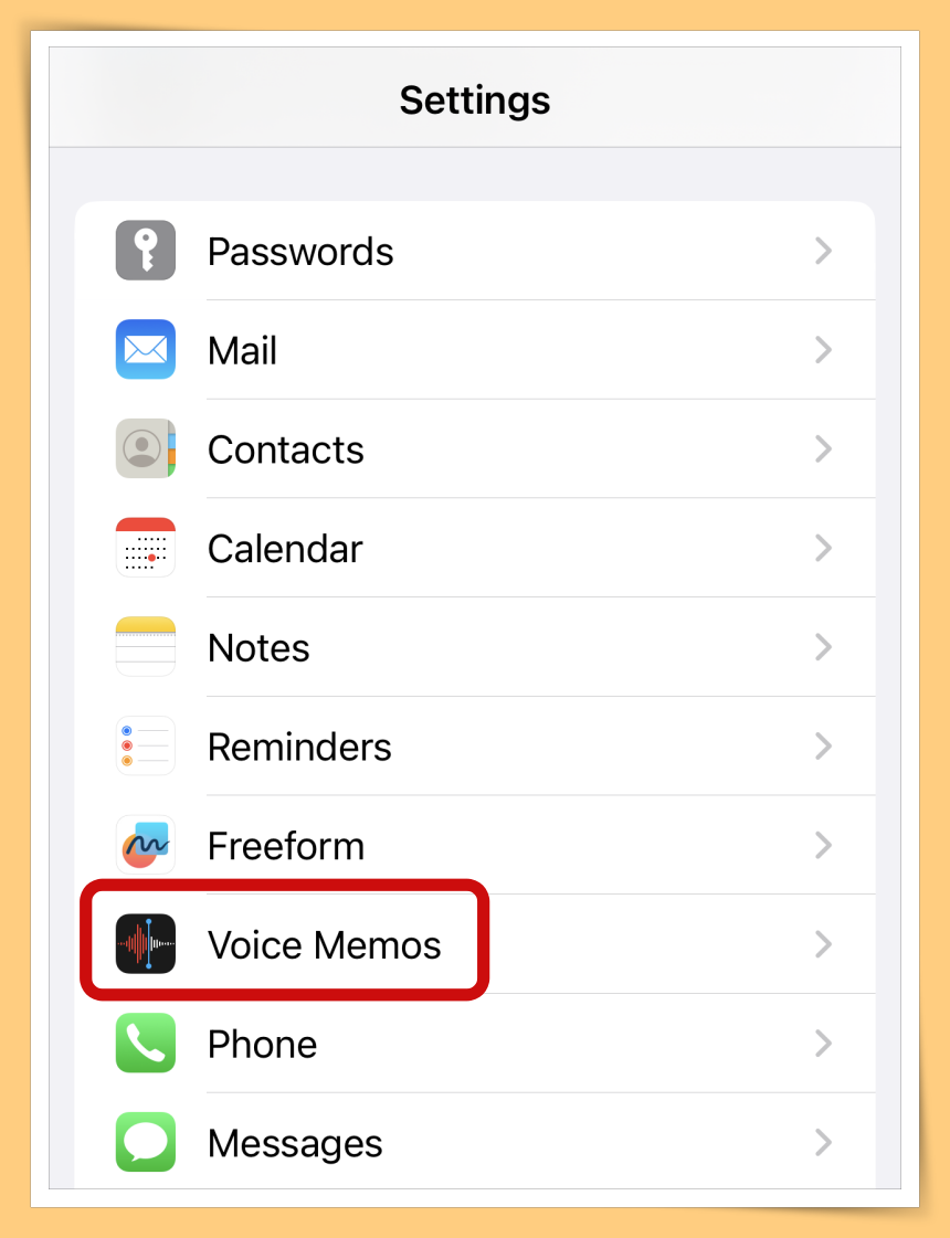 Click Voice Memos