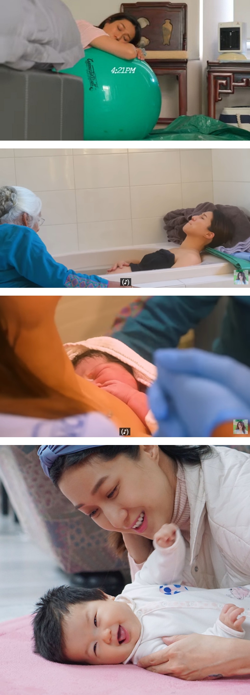 钟嘉欣家中分娩影片曝光