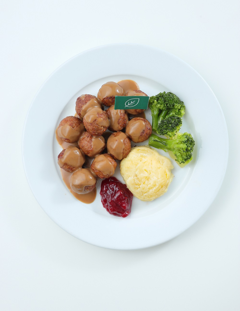 Plant Ball with Mashed Potato & Broccoli