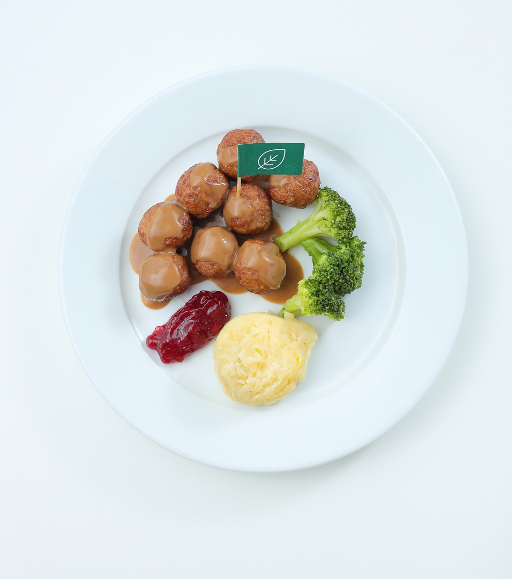 Plant Ball with Mashed Potato & Broccoli