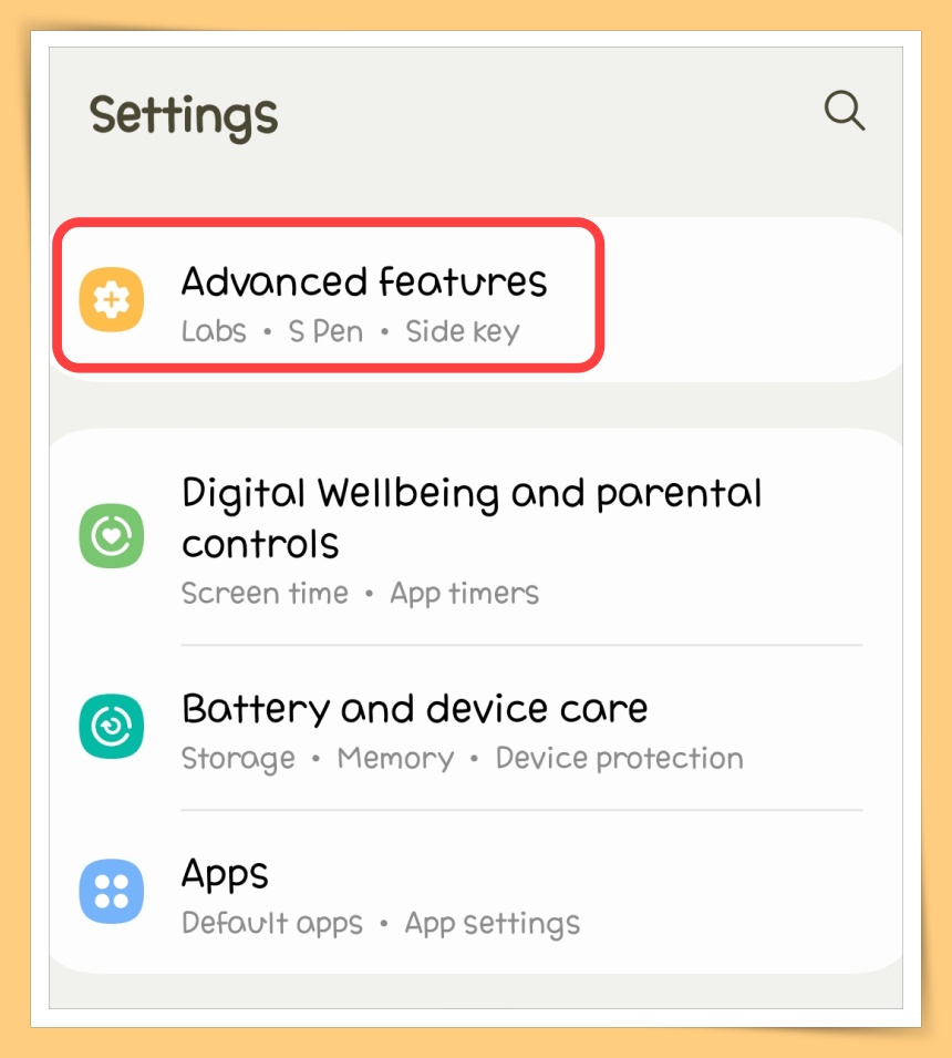 Advanced features
