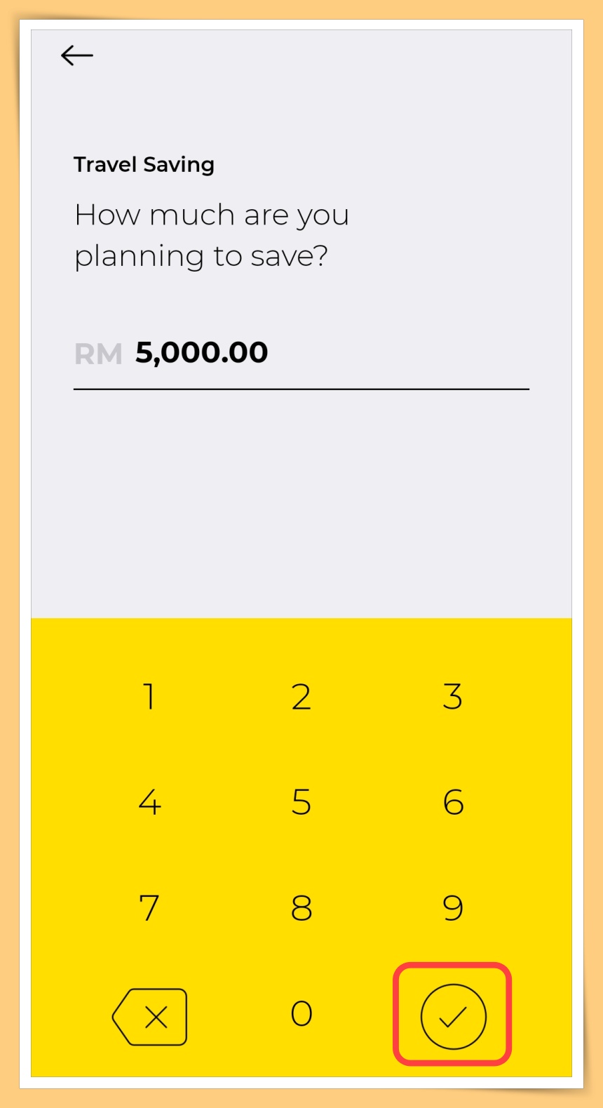 Saving Amount
