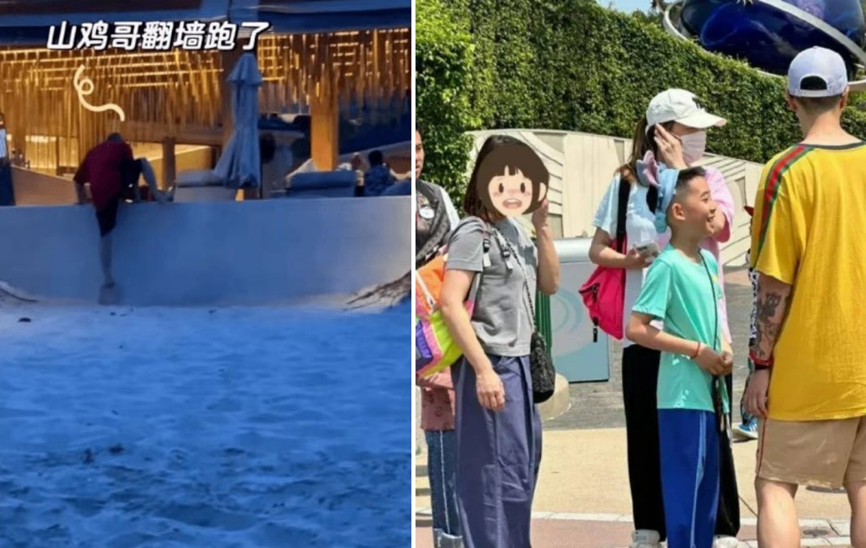 陈小春被偶遇出游