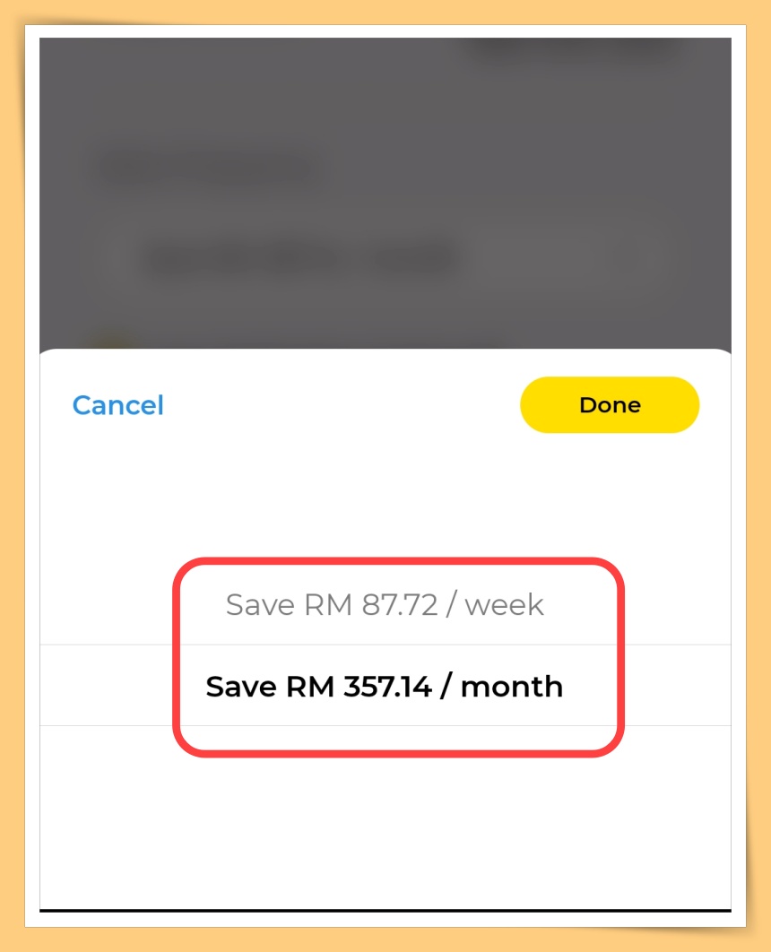 Saving Option