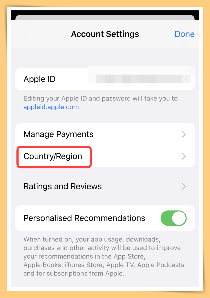 Country and Region