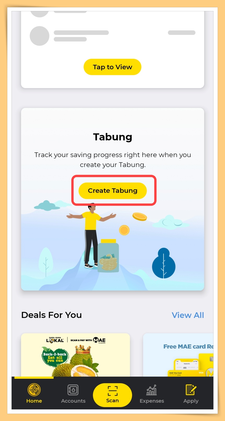 Create Tabung