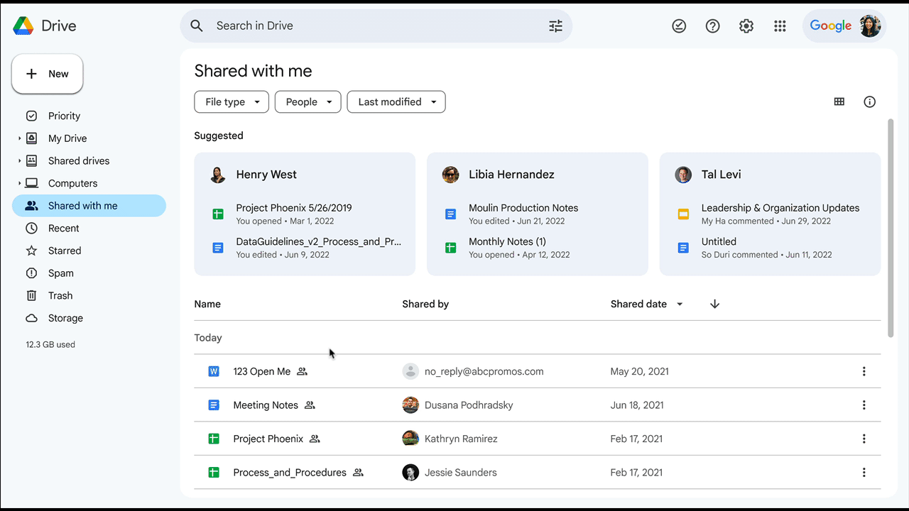 Google Drive Spam Folder