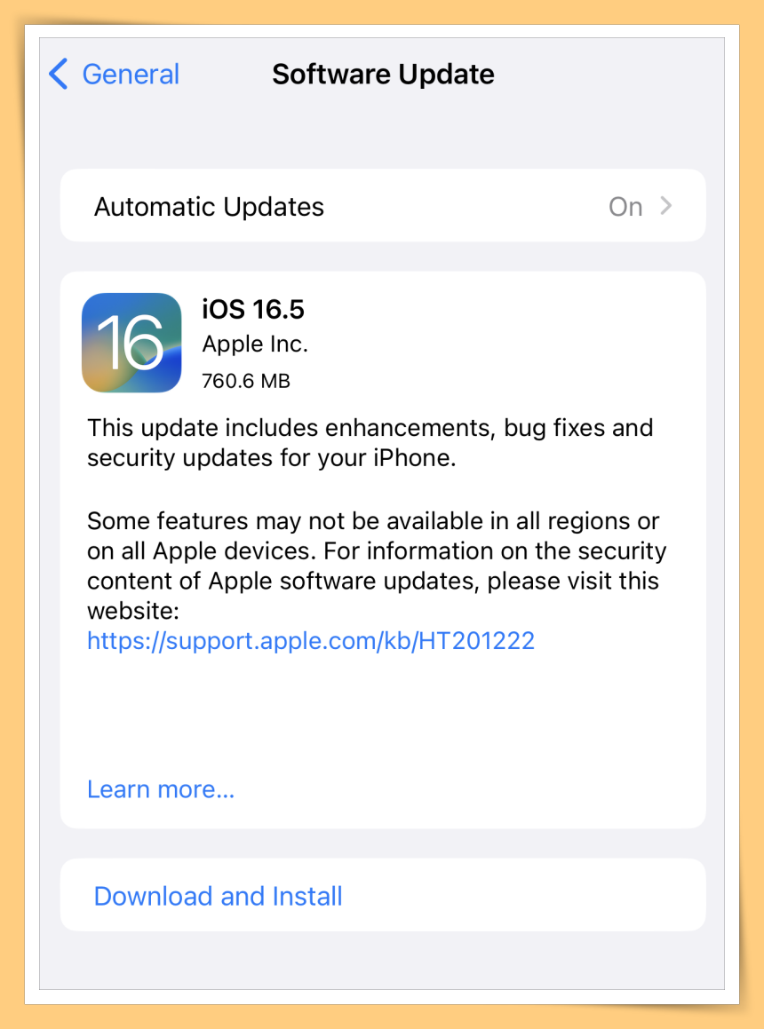 iOS 16.5