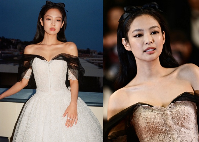 BLACKPINK Jennie穿Chanel高定出席坎城红毯