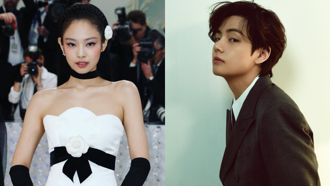Jennie、V 巴黎甜蜜牵手